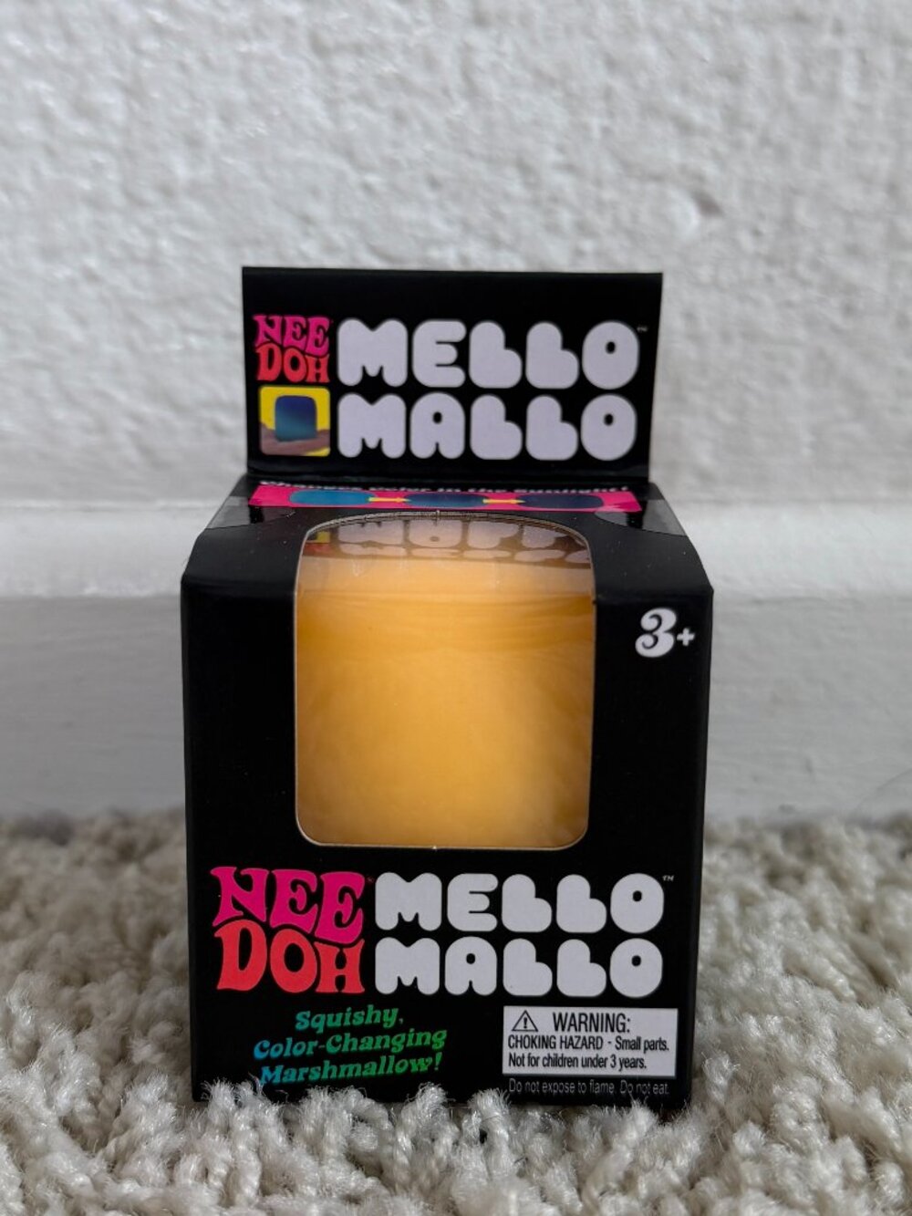 Nee Doh Mello Mallo Color Changing Marshmallow Yellow NWT